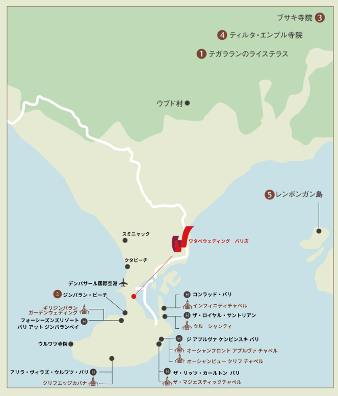 バリ島全体マップ