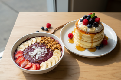 アサイーボウル・パンケーキ