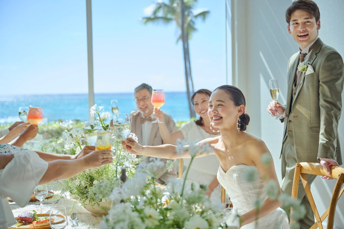 『家族DEラク旅婚』 チャペル＆ビーチ フォトプラン ｜コオリナ・ヴィラ会食付き｜ 〔コオリナチャペル〕のフォトギャラリー画像