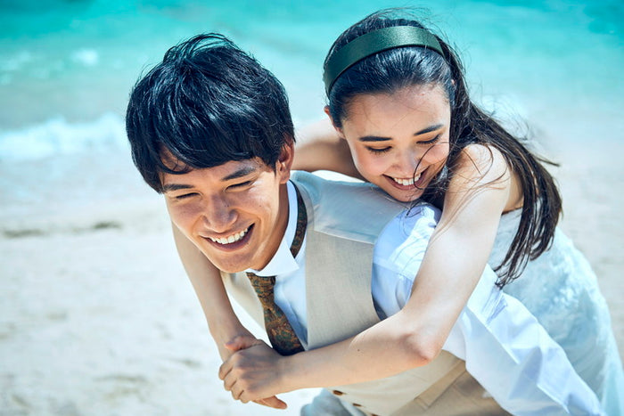 【美肌レタッチ付】古宇利島 空と海の教会 チャペル＆ビーチフォトプランのフォトギャラリー画像